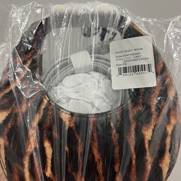 STAUD Lady Leopard Good Night Moon Top Handle Bag - Picture 4 of 15